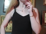 SFW Happy Smoking Fetish Girl in Glasses 5/16