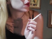 SFW Happy Smoking Fetish Girl in Glasses 6/16