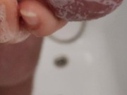 Morning handjob in the bath. 11/16