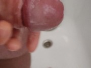 Morning handjob in the bath. 7/16