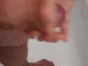 Morning handjob in the bath. 8/16