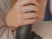 Blowjob Huge XXL Dildo - Dutch - MILF Amateur 5/16