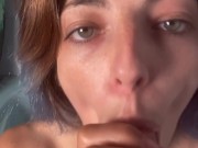 POV : I make you a slow blowjob and deepthroat , very closeup 11/16