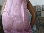 ගමේ නන්ගිය ඇවිත් සැපක් ගන්නව හුත්ත ලෙලි යන්න-Village girl solo fun in the bathroom 5/16