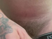 Tattooed Guy Bathroom Jerk Session Huge Cumshot 12/16