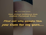 Big boobs babe spreading closeups, cumshot on ass, financial & female domination, tease & denial JOI - Lelu Love 15/16