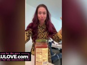 Big boobs babe spreading closeups, cumshot on ass, financial & female domination, tease & denial JOI - Lelu Love 8/16