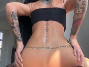 My Precious Ass was Plugged till I REVERSE DILDO RIDING in my Pussy 17 cm made me crazy wet 15/16