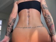 My Precious Ass was Plugged till I REVERSE DILDO RIDING in my Pussy 17 cm made me crazy wet 16/16