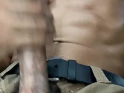 POV Solo Male Soft To Hard Edging Til Cum 💦 Huge Cumshot After Landscaping 15/16