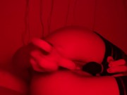 got an orgasm from a vibrator. in stockings 13/16