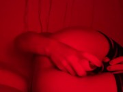 got an orgasm from a vibrator. in stockings 14/16