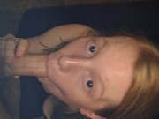 Petite Red Head Madame Red Sucks On A Big Cock, Creams On His Dick and Receives a Deep Creampie 1/16
