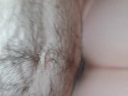 Petite Red Head Madame Red Sucks On A Big Cock, Creams On His Dick and Receives a Deep Creampie 12/16