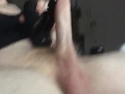 Big dick flexing from toy 2/16