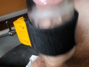 Edged Cock Gooned Denied by Milking Machine 6/16