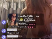 Deep throat with proper big lips live