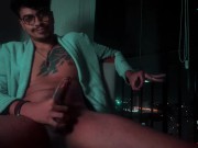 Hanjob, Sextoy & Cumming in my New Terrance With City View 4/16