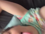 My Stepbrother wakes me up with his hard cock in my mouth and come over my face 13/16