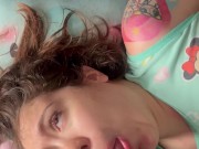 My Stepbrother wakes me up with his hard cock in my mouth and come over my face 5/16