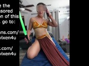 Slave Leia from Star Whores squirts all over the place. Happy Halloween! 6/16