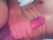 Very Horny Moaning Daddy Dry HUMPS and Cums one Hand 8/16