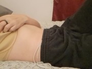Solo masturbating under my sweats 4/16