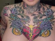 Big boobs tattooed girl seduces you to fuck her in bed. Full version on OnlyFans. 12/16