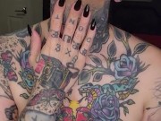 Big boobs tattooed girl seduces you to fuck her in bed. Full version on OnlyFans. 2/16