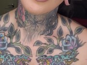 Big boobs tattooed girl seduces you to fuck her in bed. Full version on OnlyFans. 6/16