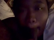 WOKE UP HORNY SO I SUCKED HIS DICK 15/16