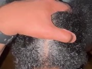 BLOWING SPIT BUBBLES ON THAT BIG BLACK COCK 9/16