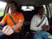 Fake Driving School - FULL 42 MINUTES Busty UK Blonde fucking a Big Black Cock in a Car 1/16