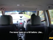 Fake Driving School - FULL 42 MINUTES Busty UK Blonde fucking a Big Black Cock in a Car 3/16