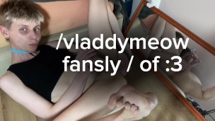 Femboy with hairy bush Fingers Wet Hole And Edges His Cock