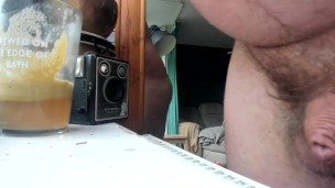 chilling in a mirror