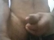 Horny Guy In Sweatpants Masturbates His Big Cock Until Moaning Cumshot 6/16