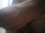 Horny Guy In Sweatpants Masturbates His Big Cock Until Moaning Cumshot 9/16