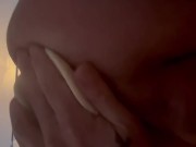 Gaped and squirting asshole dildo fuck 12/16