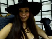 Witch wants to worship her feet by her skeleton servant - teaser 16/16