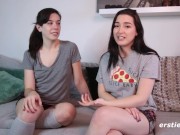 Ersties - Hot German Couple Grind Each Other's Hairy Pussy 6/16