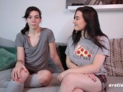 Ersties - Hot German Couple Grind Each Other's Hairy Pussy 7/16