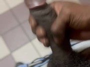 Beating my Dick all over the Women’s Public bathroom 14/16