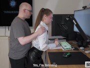 BENT OVER IN THE OFFICE - Rough Doggystyle Made Her Scream - Silvia Wise 3/16