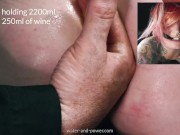 Sixtwentynine gets tied down for a big enema 15/16