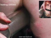 Sixtwentynine gets tied down for a big enema 8/16