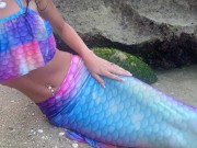 I met a beautiful mermaid on an island and gave her legs so that... 5/16