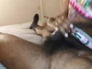 CHEATING WIFE GIVES FAT BLACK COCK A LOYAL BLOWJOB!!!!!!!!!!! 9/16
