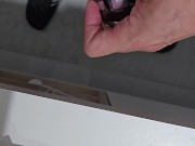 Full vid: Trying out my new chastity cage 10/16