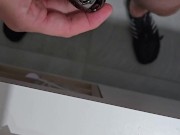 Full vid: Trying out my new chastity cage 12/16